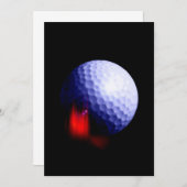 Faire-part d'invitation au golf (Devant / Derrière)