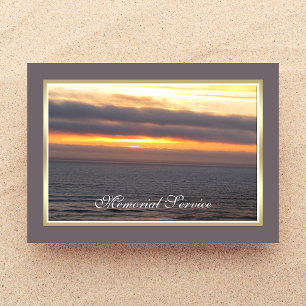 Faire-part d'invitation au service commémoratif