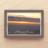 Faire-part d'invitation au service commémoratif