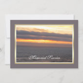 Faire-part d'invitation au service commémoratif (Devant)