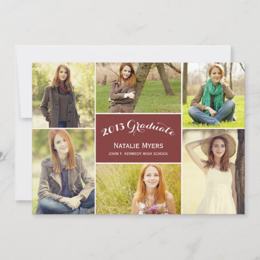 Faire-part d'invitation de collage élégant (Devant)