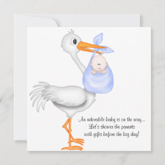 Faire-part d'invitation de garçon Baby shower de c