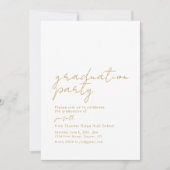 Faire-part d'invitation de la fête de graduation (Devant)