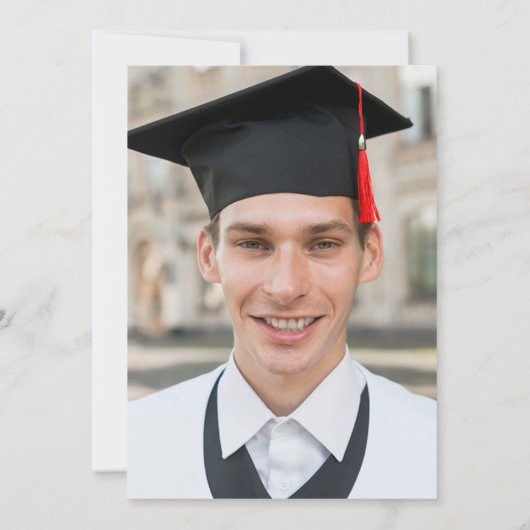 Faire-part d'invitation de la fête de graduation (Dos)