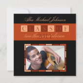 Faire-part d'invitation d'obtention du diplôme de (Devant)