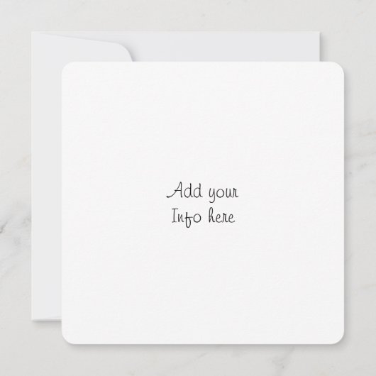 Faire-part d'invitation multi-usages en noir blanc (Dos)