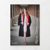 Faire-part d'invitation triplé pour les diplômés d (Page de couverture)