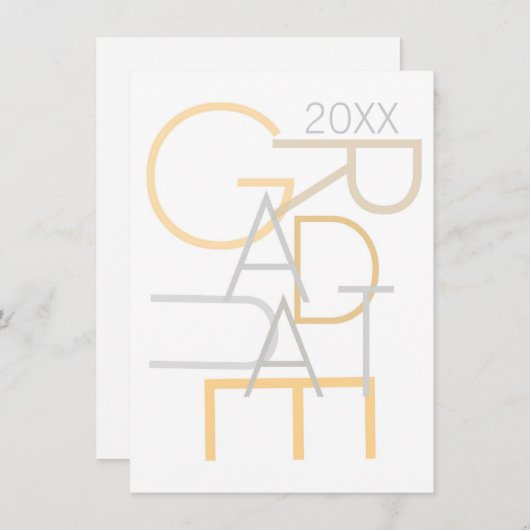 Faire-part diplômé (Devant / Derrière)