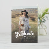 Faire-part Diplômé 2025 mignon diplôme photo (Debout devant)