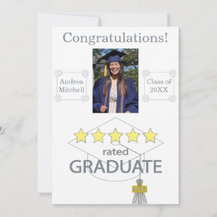Faire-part Diplômé 5 étoiles