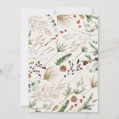 Faire-part Diplômé arche 1 photo botanique naturelle moderne (Dos)