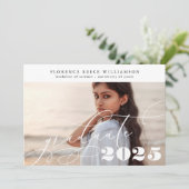 Faire-part Diplôme de Calligraphie Photo College personnalisa (Debout devant)