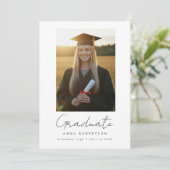 Faire-part Diplôme de Fleur Sauvage Rustique (Debout devant)