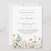 Faire-part Diplôme de Fleur Sauvage Rustique (Dos)