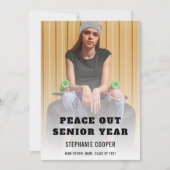 Faire-part Diplômé de la paix hors de la fin de l'année d'étu (Devant)