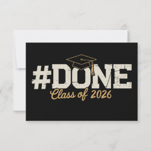 Faire-part Diplômé de la promotion 2026 Or Diplômé de la prom