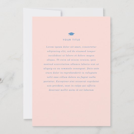 Faire-part Diplôme de l'arc de ruban (Dos)