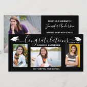 Faire-part Diplôme de l'école secondaire photo personnalisée (Devant / Derrière)