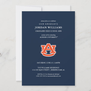 Faire-part Diplôme de l'Université d'Auburn - Auburn Tigers