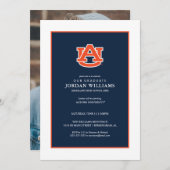 Faire-part Diplômé de l'Université d'Auburn – Tigers d'Auburn (Devant / Derrière)