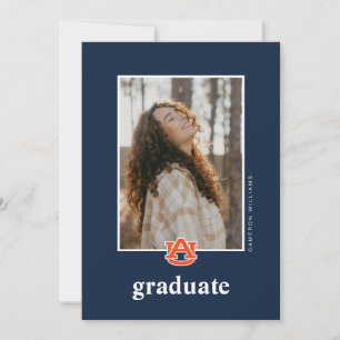 Faire-part Diplômé de l'Université d'Auburn – Tigres d'Auburn