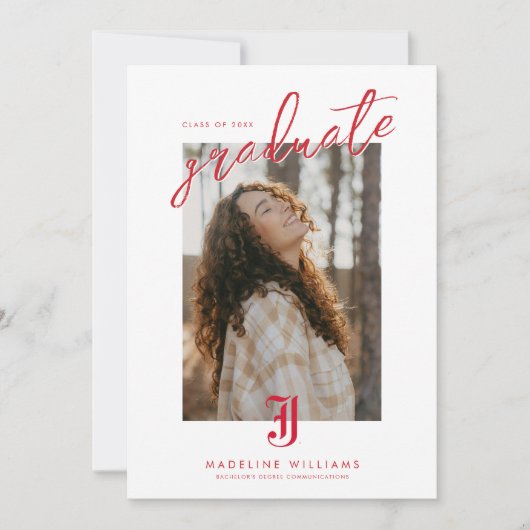 Faire-part Diplômé de l'Université d'État de Jacksonville (Devant)