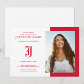 Faire-part Diplômé de l'Université d'État de Jacksonville (Devant / Derrière)