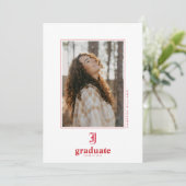 Faire-part Diplômé de l'Université d'État de Jacksonville (Debout devant)