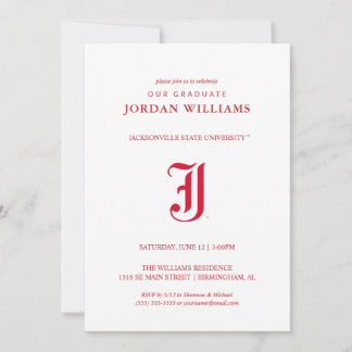Faire-part Diplômé de l'Université d'État de Jacksonville