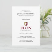 Faire-part Diplôme de l'Université Elon (Debout devant)
