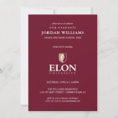 Faire-part Diplôme de l'Université Elon (Devant)
