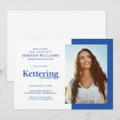 Faire-part Diplômé de l'Université Kettering (Devant / Derrière)