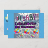 Faire-part Diplômé de maman à grand-mère (Devant / Derrière)