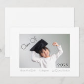 Faire-part Diplôme de maternelle classique et moderne (Devant / Derrière)