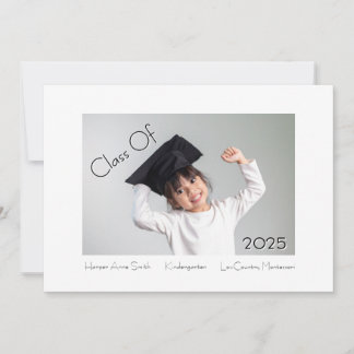 Faire-part Diplôme de maternelle classique et moderne