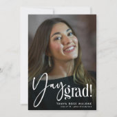 Faire-part Diplôme de photo de Yay Grad' (Devant)
