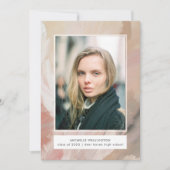 Faire-part Diplôme de photo pastel doux abstrait (Devant)