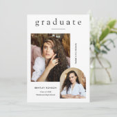 Faire-part Diplôme de photo simple moderne 2  (Debout devant)