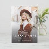 Faire-part Diplôme de photographie moderne (Debout devant)
