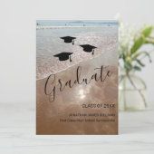 Faire-part Diplôme de plage (Debout devant)