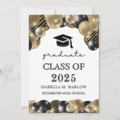 Faire-part Diplômé de script moderne (Devant)