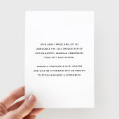 Faire-part Diplôme de script photo moderne