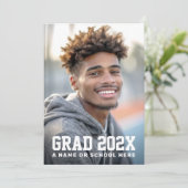 Faire-part Diplôme de troisième année photo diplômée (Debout devant)