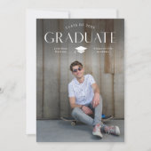 Faire-part Diplôme de type simple Cap Photo (Devant)