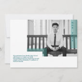 Faire-part Diplôme de typographie moderne | Promotion 2026 (Dos)