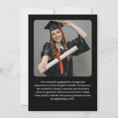 Faire-part Diplôme d'Études Secondaires Moderne (Dos)