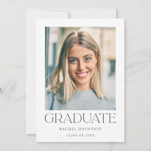 Faire-part Diplôme d'études secondaires simples (Devant)