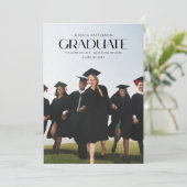 Faire-part Diplôme d'études supérieures de l'Université Multi (Debout devant)