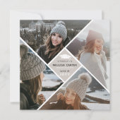 Faire-part Diplôme d'études supérieures en Collage Multiphoto (Devant)