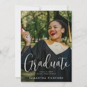 Faire-part Diplôme d'études supérieures personnalisable (Devant)